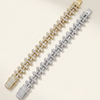 Chrome Cross Bracelete