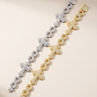 Infinity Cross Bracelet